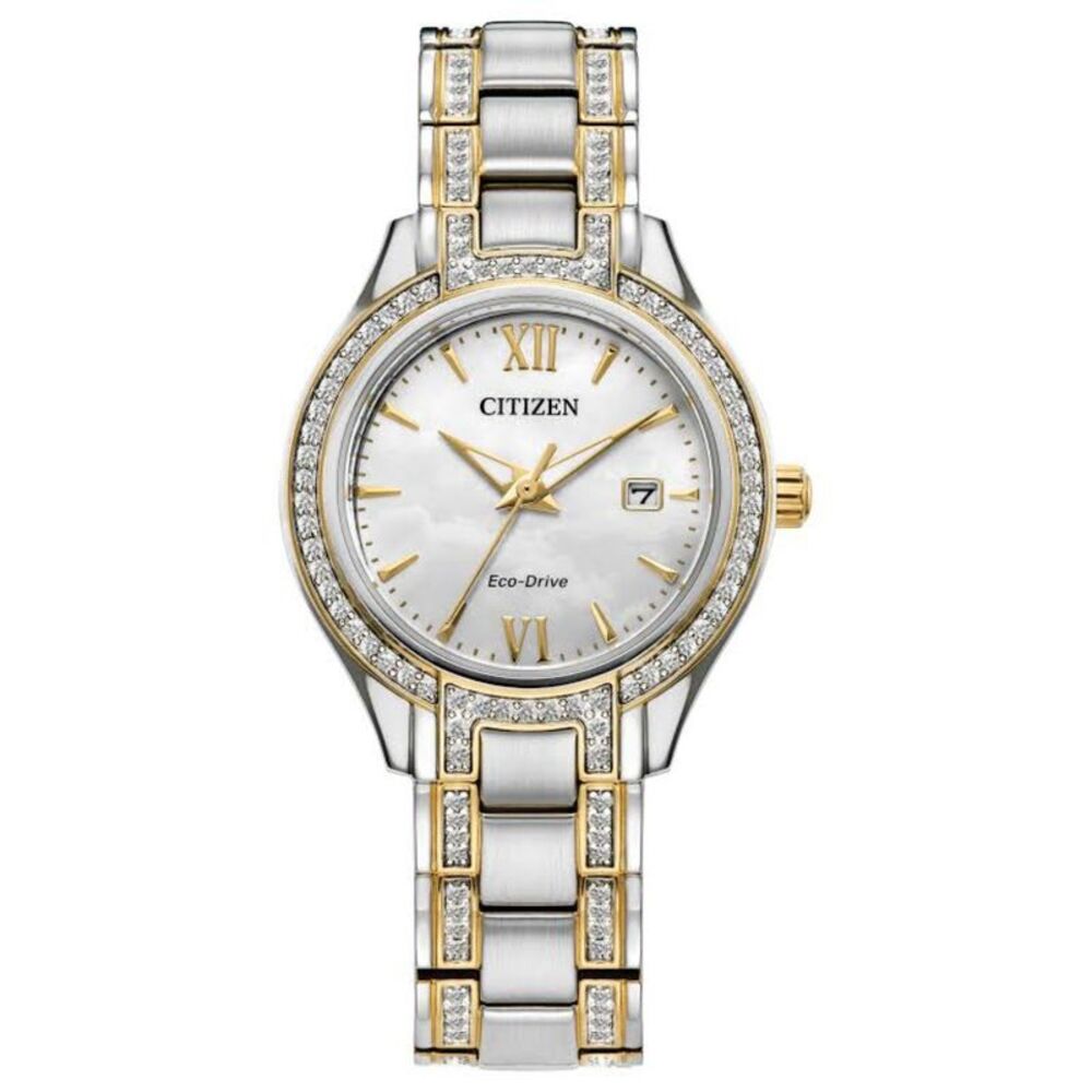 Citizen Women's Silhouette crystal White Dial Watch - FE1234-50D